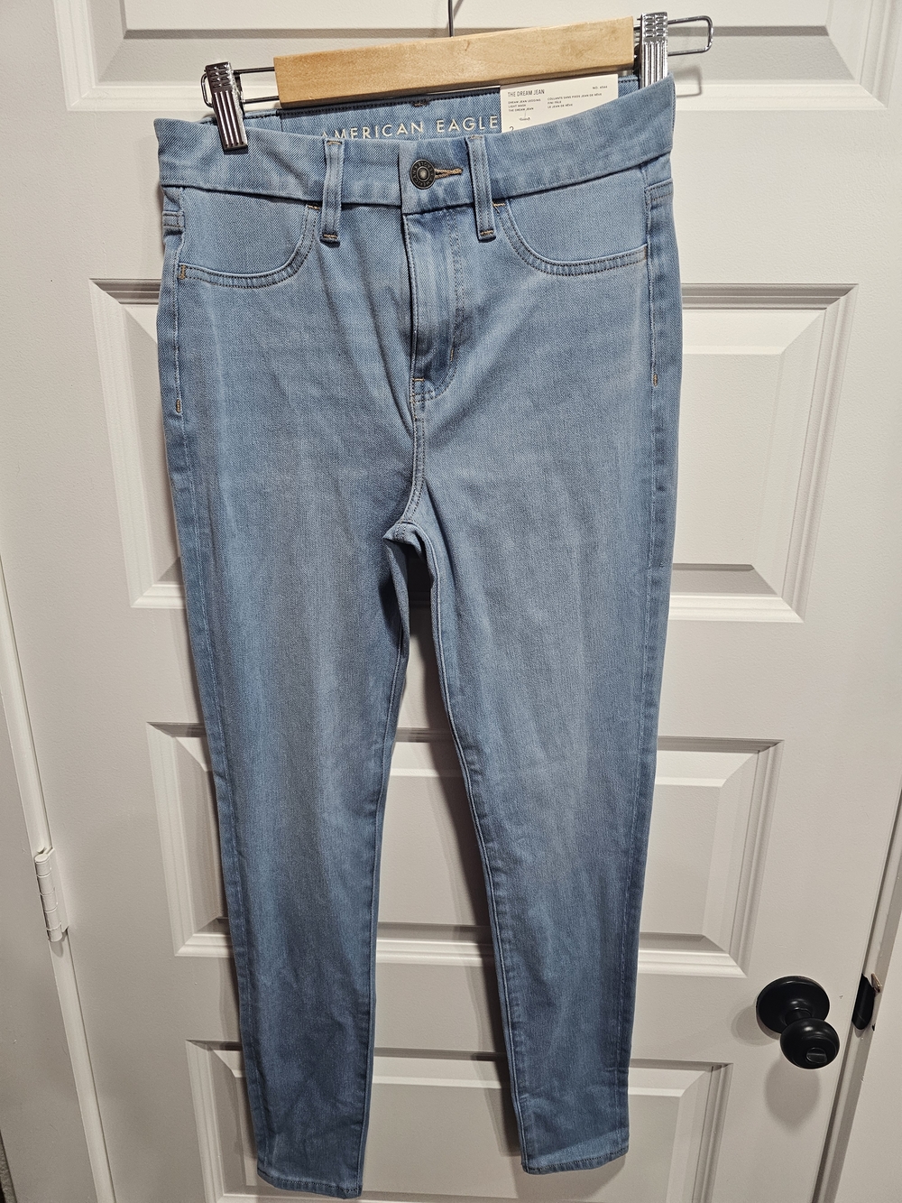 American Eagle Outfitters Light Blue Women's Skinny Leggings The Dream Jean